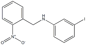 3-iodo-N-[(2-nitrophenyl)methyl]aniline Struktur