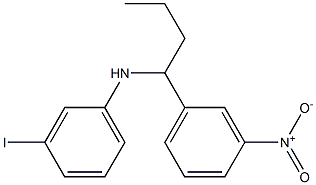 3-iodo-N-[1-(3-nitrophenyl)butyl]aniline Struktur