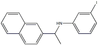 3-iodo-N-[1-(naphthalen-2-yl)ethyl]aniline Struktur