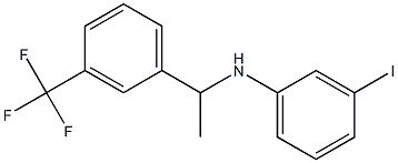 3-iodo-N-{1-[3-(trifluoromethyl)phenyl]ethyl}aniline Struktur