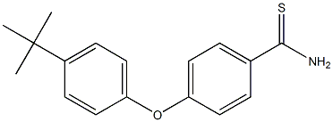 4-(4-tert-butylphenoxy)benzene-1-carbothioamide Struktur