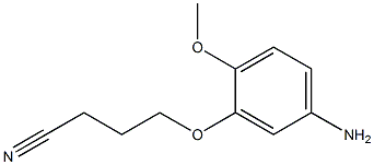 4-(5-amino-2-methoxyphenoxy)butanenitrile Struktur