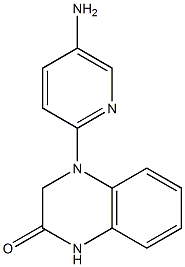 4-(5-aminopyridin-2-yl)-1,2,3,4-tetrahydroquinoxalin-2-one Struktur