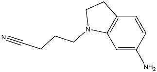 4-(6-amino-2,3-dihydro-1H-indol-1-yl)butanenitrile Struktur