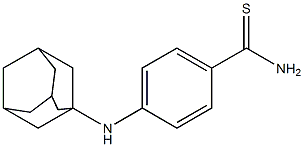 4-(adamantan-1-ylamino)benzene-1-carbothioamide Struktur