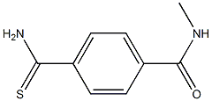 4-(aminocarbonothioyl)-N-methylbenzamide Struktur