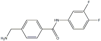 4-(aminomethyl)-N-(3,4-difluorophenyl)benzamide Struktur