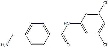 4-(aminomethyl)-N-(3,5-dichlorophenyl)benzamide Struktur