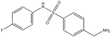 4-(aminomethyl)-N-(4-fluorophenyl)benzenesulfonamide Struktur