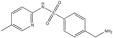 4-(aminomethyl)-N-(5-methylpyridin-2-yl)benzene-1-sulfonamide Struktur