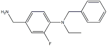 4-(aminomethyl)-N-benzyl-N-ethyl-2-fluoroaniline Struktur