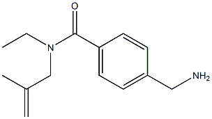 4-(aminomethyl)-N-ethyl-N-(2-methylprop-2-enyl)benzamide Struktur