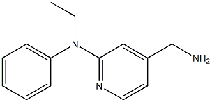 4-(aminomethyl)-N-ethyl-N-phenylpyridin-2-amine Struktur