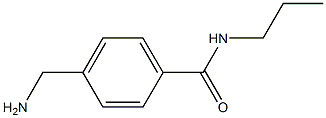 4-(aminomethyl)-N-propylbenzamide Struktur