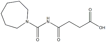 4-(azepan-1-ylcarbonylamino)-4-oxobutanoic acid Struktur