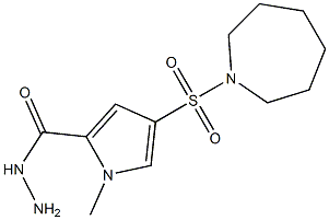 4-(azepan-1-ylsulfonyl)-1-methyl-1H-pyrrole-2-carbohydrazide Struktur