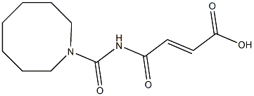 4-(azocan-1-ylcarbonylamino)-4-oxobut-2-enoic acid Struktur