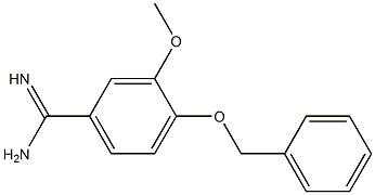 4-(benzyloxy)-3-methoxybenzenecarboximidamide Struktur