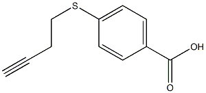 4-(but-3-ynylthio)benzoic acid Struktur