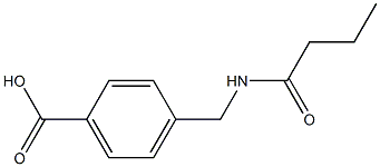 4-(butanamidomethyl)benzoic acid Struktur