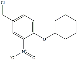 4-(chloromethyl)-1-(cyclohexyloxy)-2-nitrobenzene Struktur