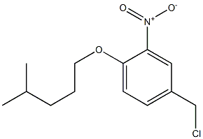 4-(chloromethyl)-1-[(4-methylpentyl)oxy]-2-nitrobenzene Struktur