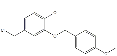 4-(chloromethyl)-1-methoxy-2-[(4-methoxyphenyl)methoxy]benzene Struktur