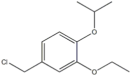 4-(chloromethyl)-2-ethoxy-1-(propan-2-yloxy)benzene Struktur