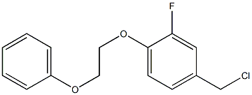 4-(chloromethyl)-2-fluoro-1-(2-phenoxyethoxy)benzene Struktur