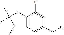 4-(chloromethyl)-2-fluoro-1-[(2-methylbutan-2-yl)oxy]benzene Struktur