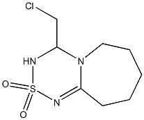 4-(chloromethyl)-3,4,7,8,9,10-hexahydro-6H-[1,2,4,6]thiatriazino[4,3-a]azepine 2,2-dioxide Struktur