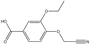 4-(cyanomethoxy)-3-ethoxybenzoic acid Struktur