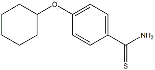 4-(cyclohexyloxy)benzene-1-carbothioamide Struktur