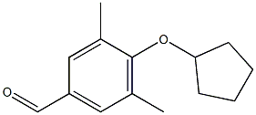 4-(cyclopentyloxy)-3,5-dimethylbenzaldehyde Struktur