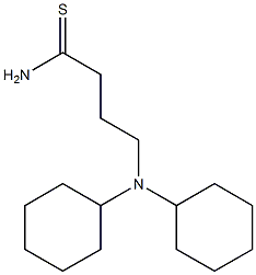 4-(dicyclohexylamino)butanethioamide Struktur