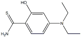 4-(diethylamino)-2-hydroxybenzenecarbothioamide Struktur