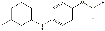 4-(difluoromethoxy)-N-(3-methylcyclohexyl)aniline Struktur