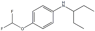 4-(difluoromethoxy)-N-(pentan-3-yl)aniline Struktur