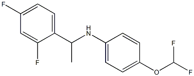 4-(difluoromethoxy)-N-[1-(2,4-difluorophenyl)ethyl]aniline Struktur