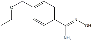 4-(ethoxymethyl)-N'-hydroxybenzenecarboximidamide Struktur