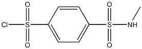 4-(methylsulfamoyl)benzene-1-sulfonyl chloride Struktur