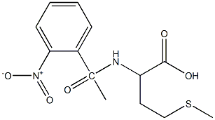 4-(methylsulfanyl)-2-[1-(2-nitrophenyl)acetamido]butanoic acid Struktur