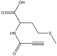 4-(methylthio)-2-(propioloylamino)butanoic acid Struktur