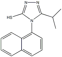 4-(naphthalen-1-yl)-5-(propan-2-yl)-4H-1,2,4-triazole-3-thiol Struktur