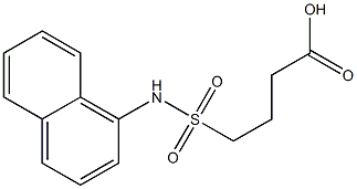 4-(naphthalen-1-ylsulfamoyl)butanoic acid Struktur