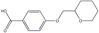 4-(oxan-2-ylmethoxy)benzoic acid Struktur