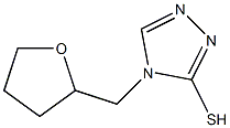 4-(oxolan-2-ylmethyl)-4H-1,2,4-triazole-3-thiol Struktur