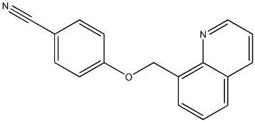 4-(quinolin-8-ylmethoxy)benzonitrile Struktur