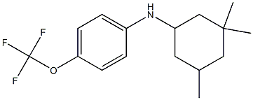 4-(trifluoromethoxy)-N-(3,3,5-trimethylcyclohexyl)aniline Struktur