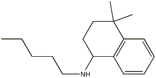 4,4-dimethyl-N-pentyl-1,2,3,4-tetrahydronaphthalen-1-amine Struktur